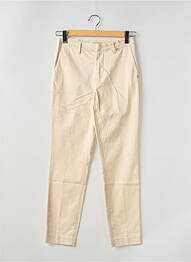 Pantalon chino tissage popeline taille normale beige SCOTCH & SODA femme