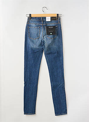 Jeans coupe slim stretch taille normale bleu GUESS femme