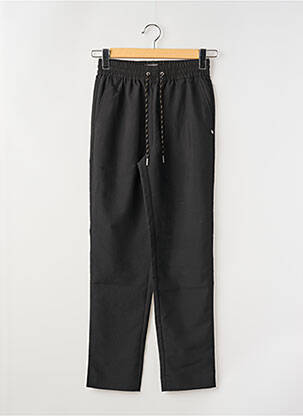 Pantalon droit tissage popeline taille normale noir SCOTCH & SODA femme