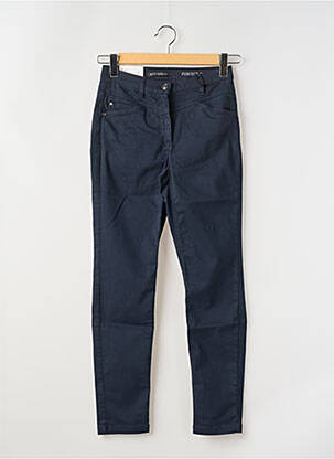 Pantalon slim tissage popeline taille normale bleu BETTY BARCLAY femme