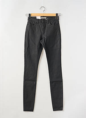 Pantalon slim tissage enduit taille normale noir ESPRIT femme