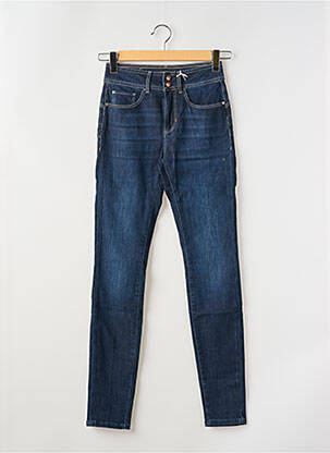 Jeans coupe slim stretch taille normale bleu GUESS femme