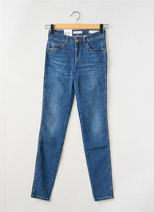 Jeans coupe slim stretch taille normale bleu GUESS femme
