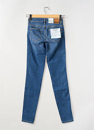 Jeans coupe slim stretch taille normale bleu GUESS femme