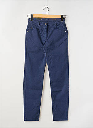 Pantalon slim tissage popeline taille normale bleu BETTY BARCLAY femme
