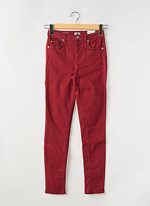 Jeans coupe slim stretch taille normale rouge LIU JO femme