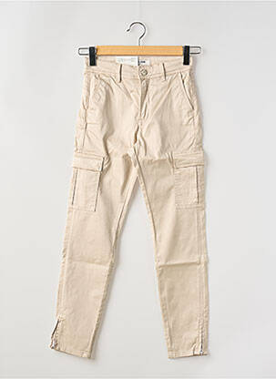 Pantalon cargo poches taille normale beige SALSA femme