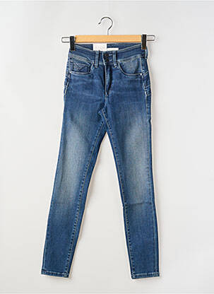Jeans coupe slim broderie rivets taille normale bleu SALSA femme