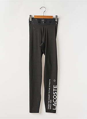 Legging stretch noir LACOSTE femme