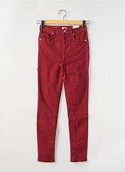 Jeans coupe slim rouge LIU JO pour femme seconde vue