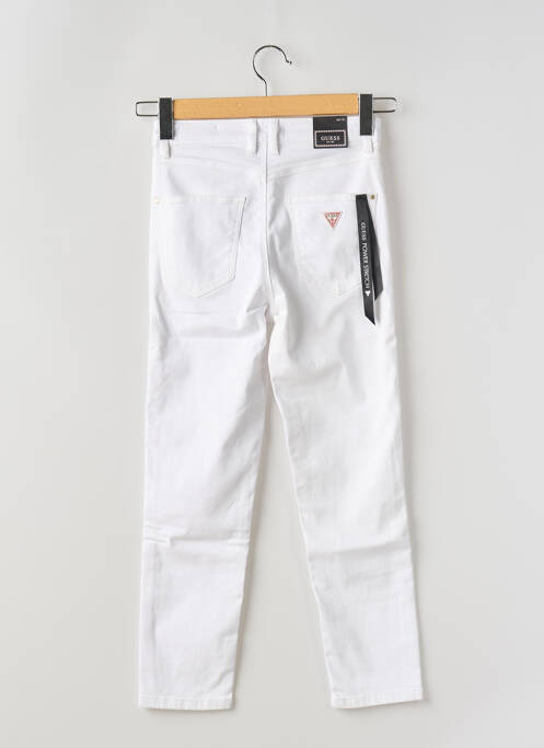 Jeans coupe slim blanc GUESS pour femme