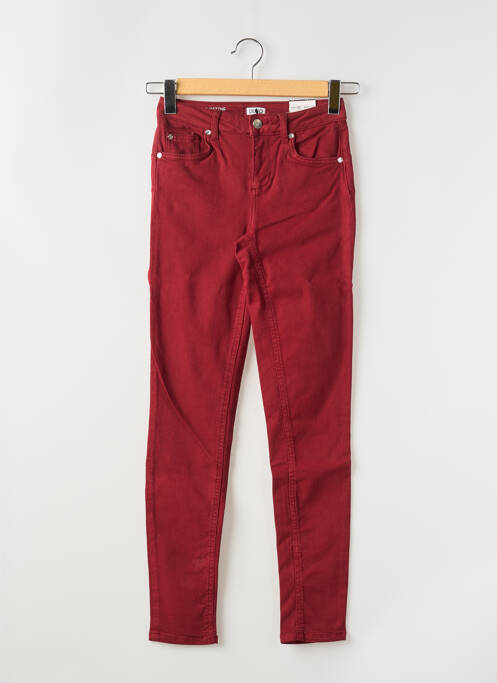 Jeans coupe slim rouge LIU JO pour femme