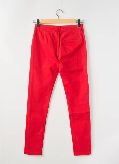 Pantalon chino rouge I.CODE (By IKKS) pour femme