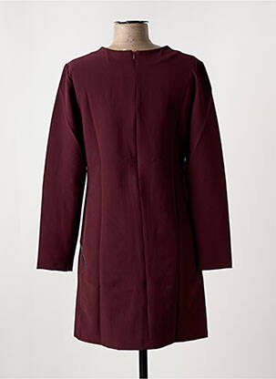 Robe courte fermeture zippée au dos manches longues violet SALSA femme