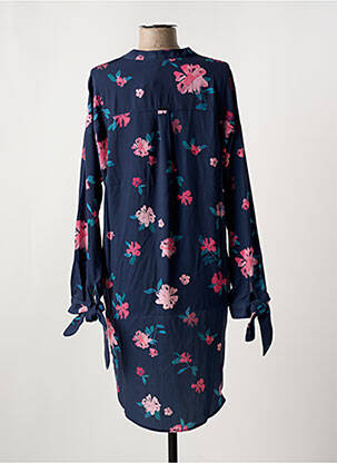Robe mi-longue imprimé fleurs manches longues bleu SALSA femme