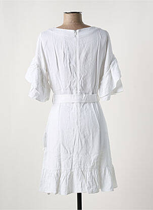 Robe mi-longue manches courtes manches courtes blanc SALSA femme