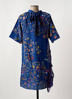 Robe courte manches courtes manches courtes bleu DESIGUAL femme