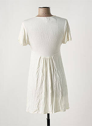 Robe courte manches courtes manches courtes blanc MARJOLAINE femme