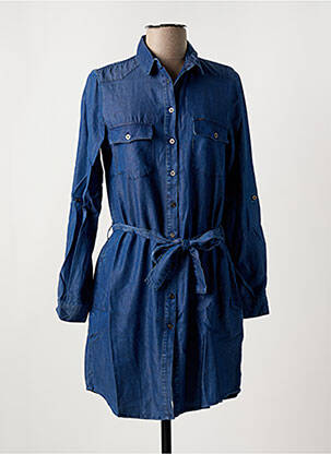 Robe courte manches longues manches longues bleu SALSA femme