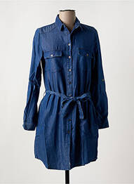 Robe courte manches longues manches longues bleu SALSA femme