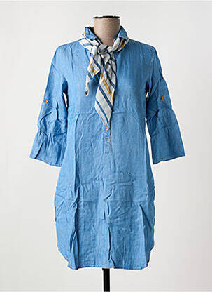 Robe courte manches 3/4 manches 3/4 bleu SALSA femme