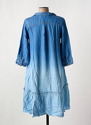 Robe mi-longue manches 3/4 manches 3/4 bleu SALSA femme
