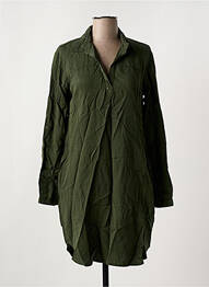 Robe mi-longue manches longues manches longues vert SALSA femme