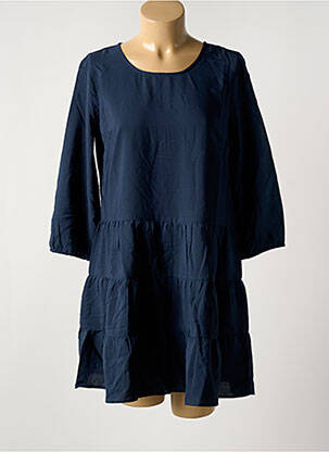 Robe courte manches longues manches longues bleu URBAN femme