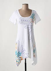 Robe mi-longue blanc DESIGUAL pour femme seconde vue