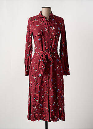 Robe mi-longue rouge SALSA pour femme