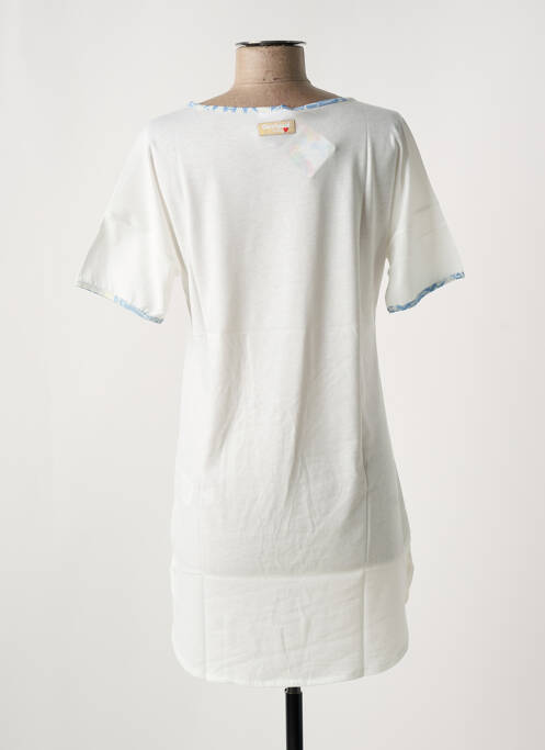 Chemise de nuit blanc DESIGUAL pour femme