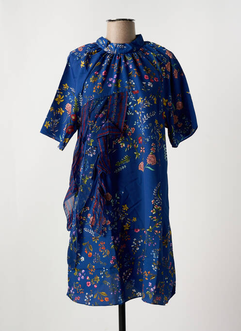 Robe courte bleu DESIGUAL pour femme