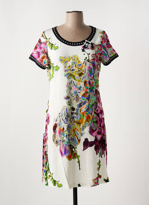 Robe mi-longue blanc OLIVIER PHILIPS pour femme