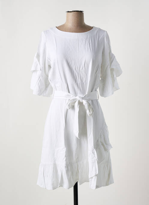 Robe mi-longue blanc SALSA pour femme