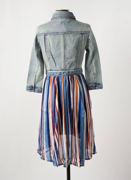 Robe mi-longue bleu DESIGUAL pour femme