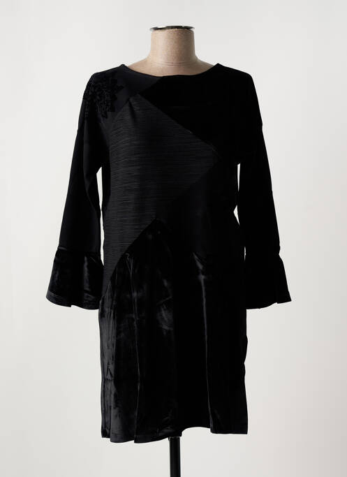 Robe mi-longue noir DESIGUAL pour femme