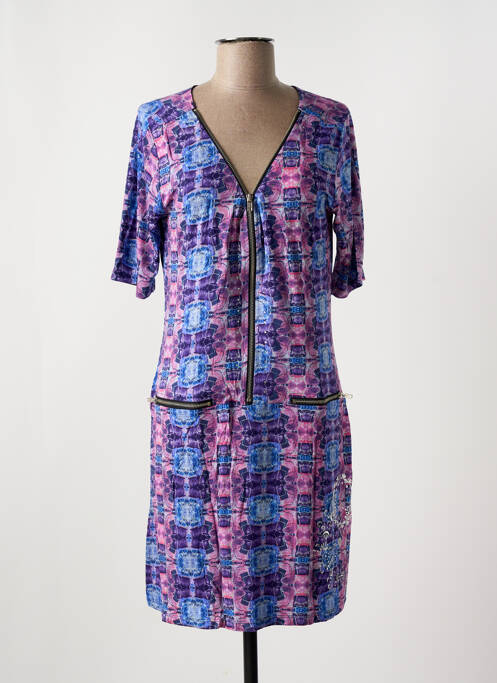Robe mi-longue violet DESIGUAL pour femme