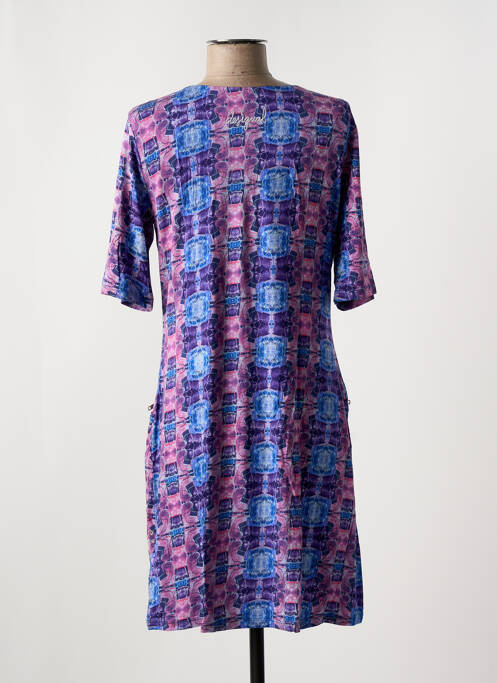 Robe mi-longue violet DESIGUAL pour femme