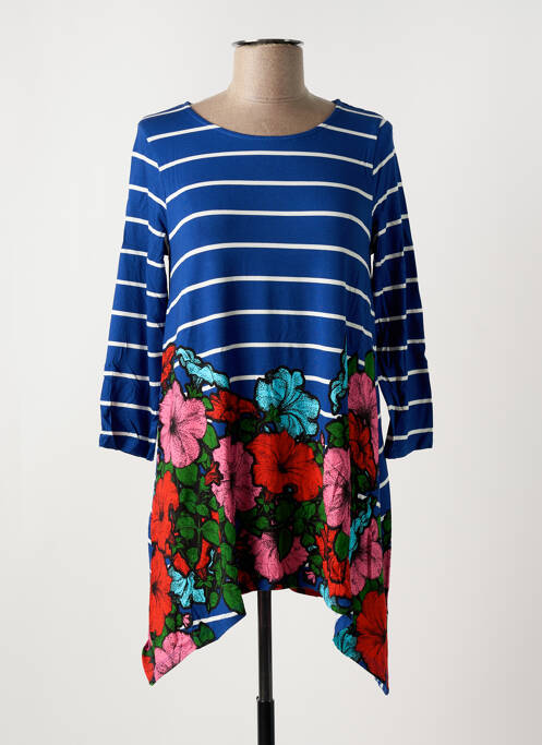 Tunique manches longues bleu DESIGUAL pour femme
