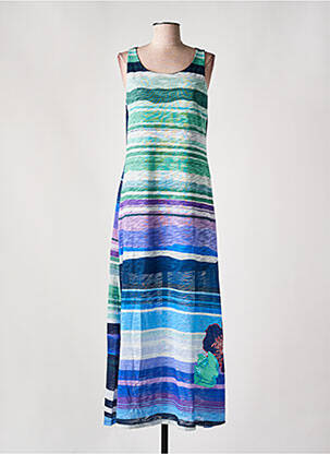 Robe longue sans manche sans manche vert DESIGUAL femme