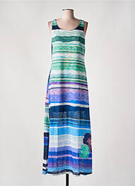 Robe longue sans manche sans manche vert DESIGUAL femme