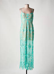 Robe longue manches bretelles ajustables fines bretelles vert BCBGMAXAZRIA femme