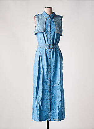 Robe longue sans manche sans manche bleu SALSA femme