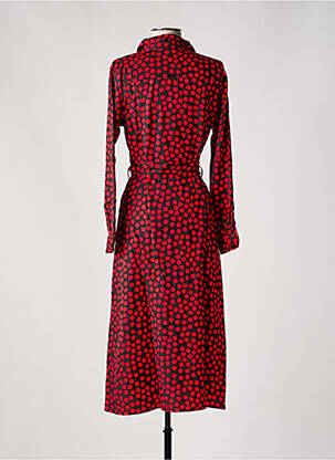 Robe mi-longue manches longues manches longues rouge SALSA femme