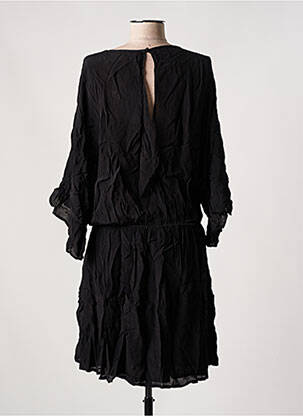 Robe mi-longue manches 3/4 manches 3/4 noir VILA femme