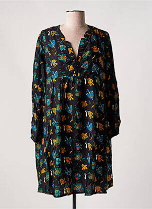 Robe courte manches longues manches longues noir PAKO LITTO femme