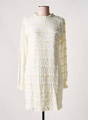Robe courte manches longues manches longues blanc DESIGUAL femme