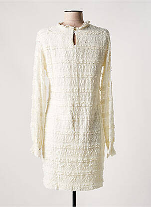 Robe courte manches longues manches longues blanc DESIGUAL femme