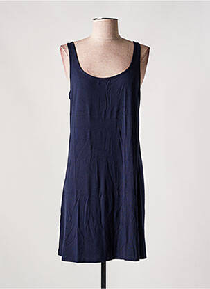Robe mi-longue sans manche sans manche bleu LISANZA femme
