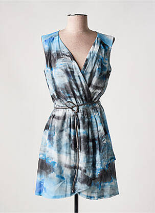 Robe courte sans manche sans manche bleu SALSA femme